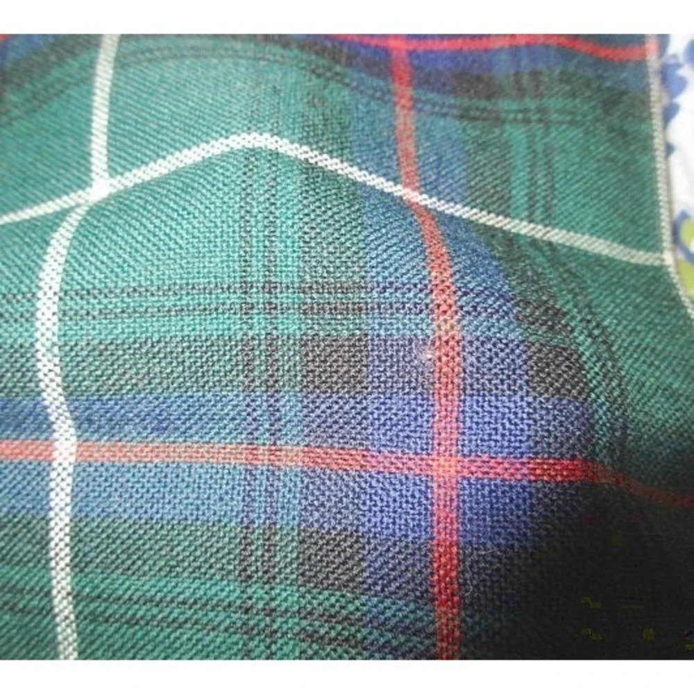 Vtg 60s Lochcarron Tartan Plaid Wool Scarf Hand Woven In Scotland Cozy Neck Wrap